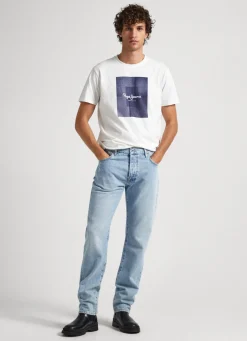 Men Pepe Jeans Logo Print T-Shirt