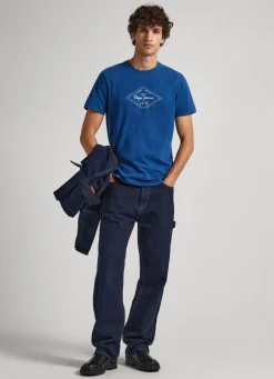 Men Pepe Jeans Logo Print T-Shirt