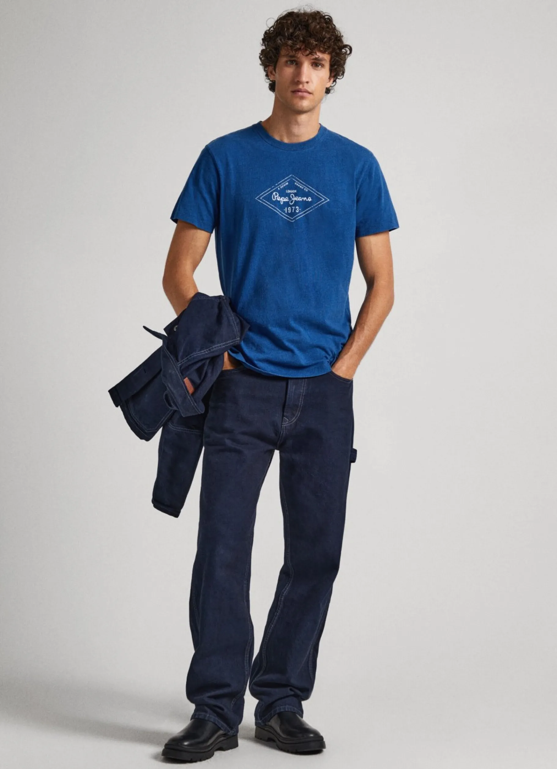 Men Pepe Jeans Logo Print T-Shirt