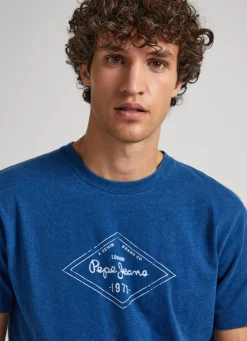 Men Pepe Jeans Logo Print T-Shirt