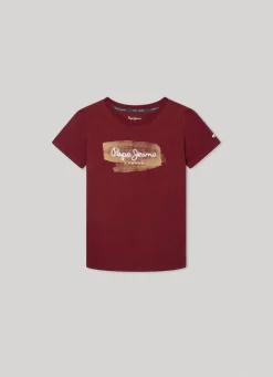 Boy Pepe Jeans Logo Print T-Shirt