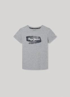 Boy Pepe Jeans Logo Print T-Shirt