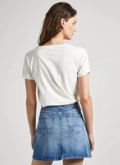 Women Pepe Jeans Logo Print T-Shirt