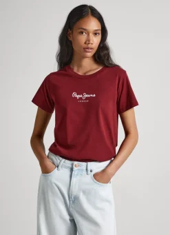 Women Pepe Jeans Logo Print T-Shirt