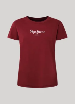 Women Pepe Jeans Logo Print T-Shirt