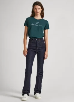 Women Pepe Jeans Logo Print T-Shirt