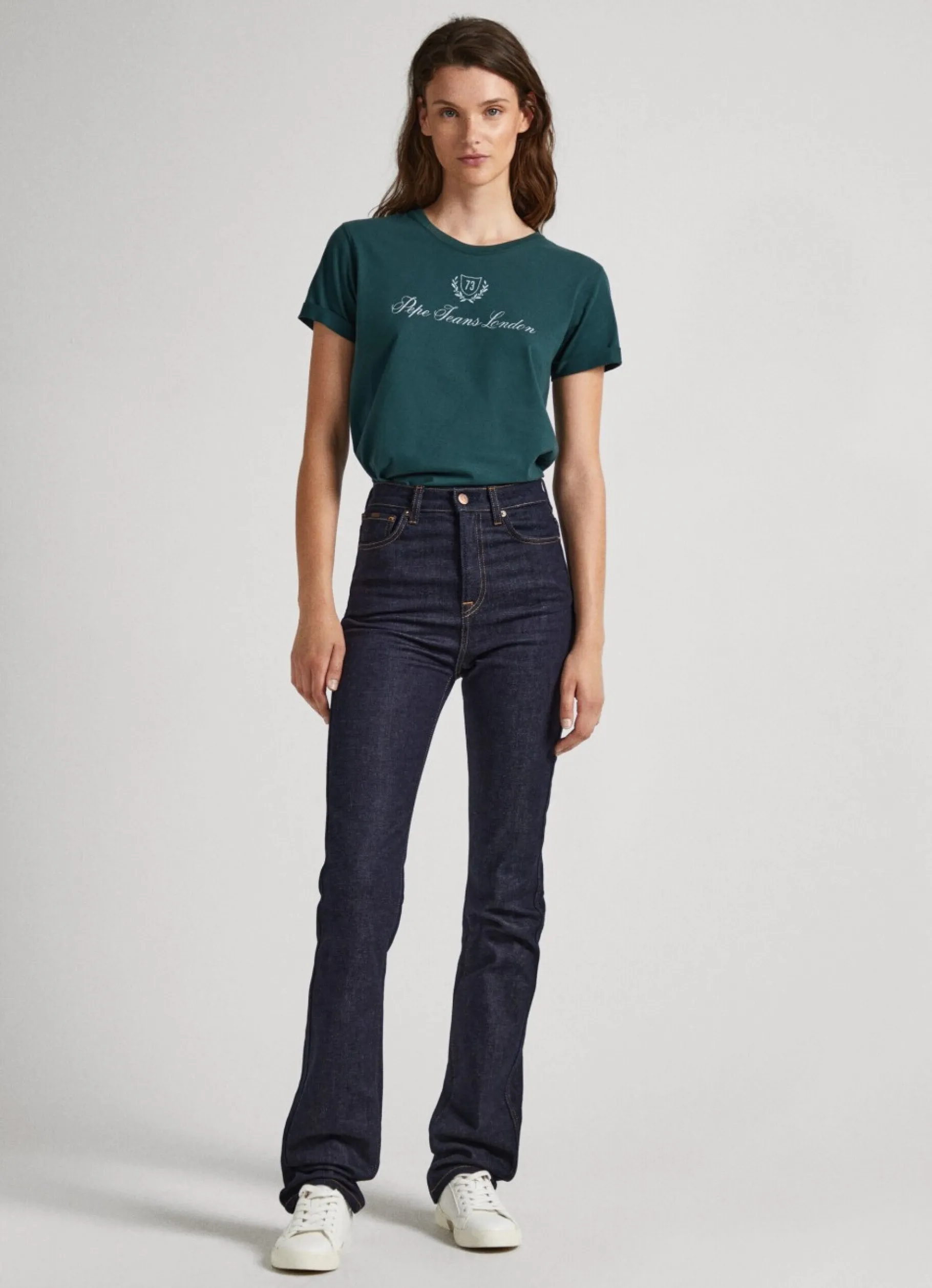 Women Pepe Jeans Logo Print T-Shirt