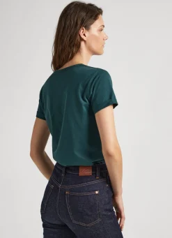 Women Pepe Jeans Logo Print T-Shirt
