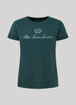 Women Pepe Jeans Logo Print T-Shirt