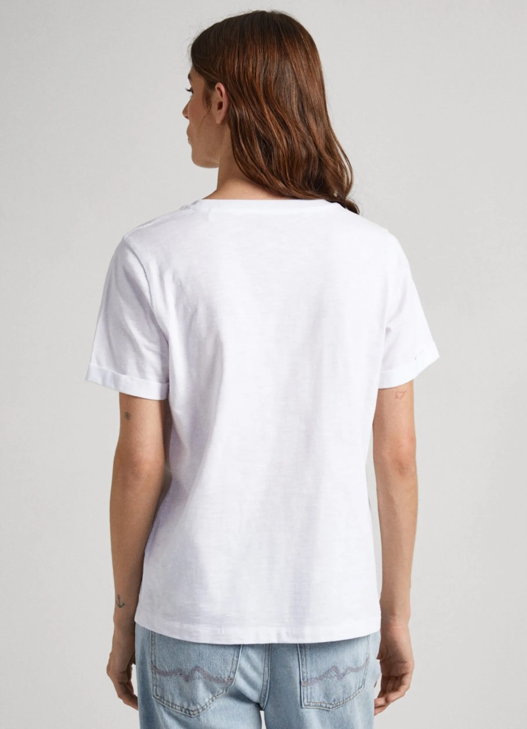 Women Pepe Jeans Logo Print T-Shirt