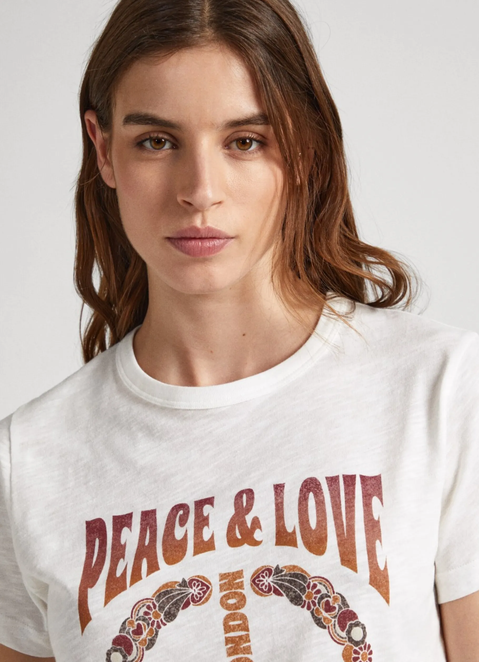 Women Pepe Jeans Logo Print T-Shirt
