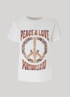 Women Pepe Jeans Logo Print T-Shirt