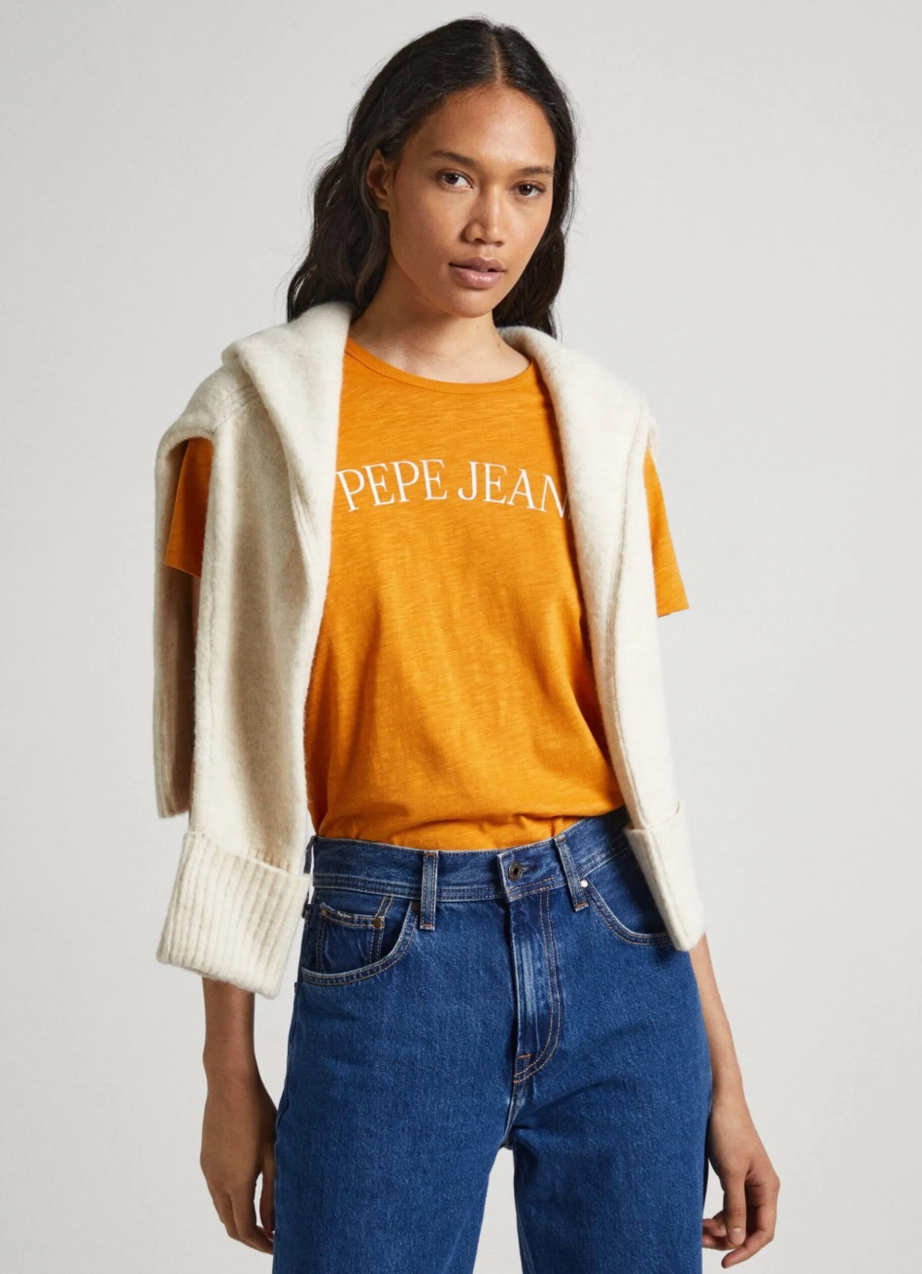Women Pepe Jeans Logo Print T-Shirt