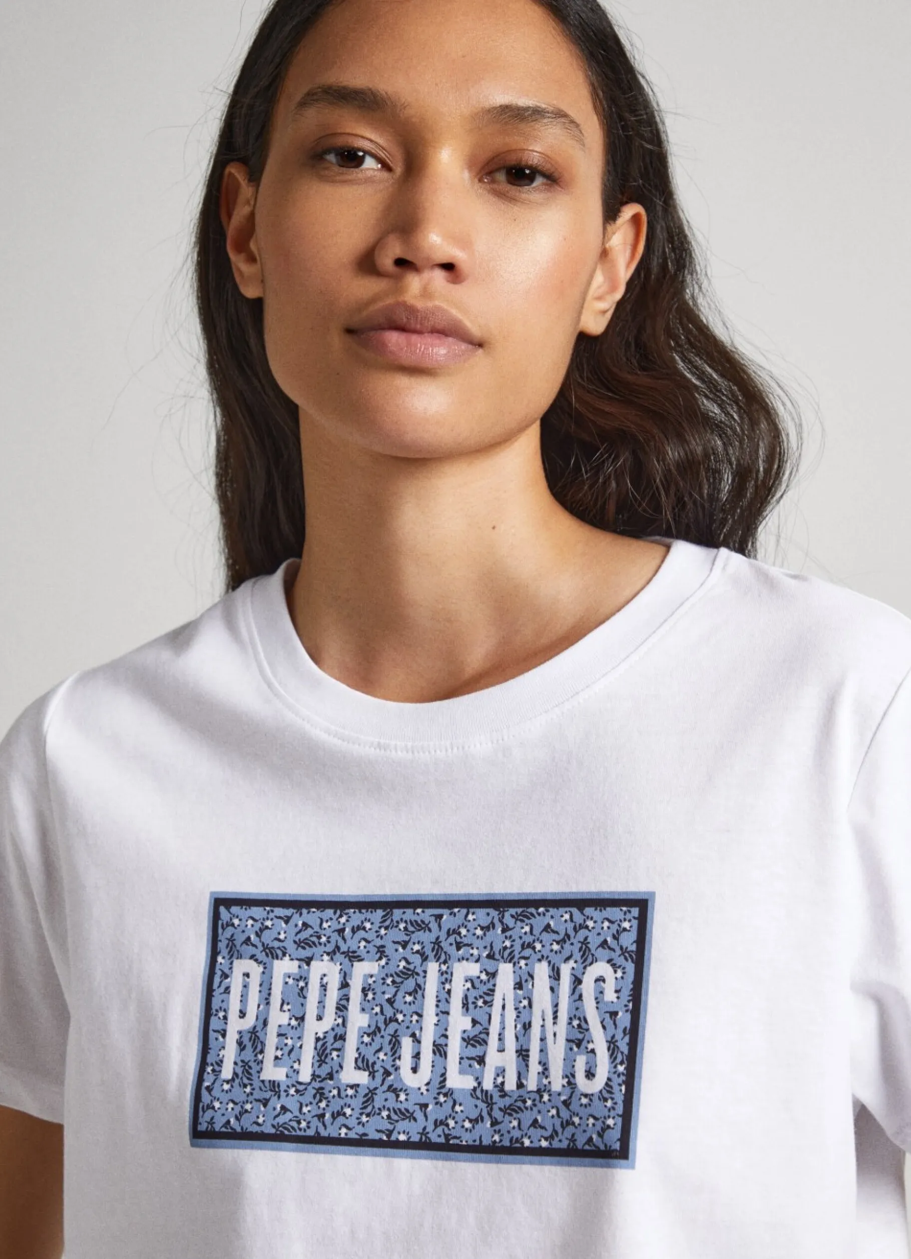 Women Pepe Jeans Logo Print T-Shirt