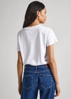 Women Pepe Jeans Logo Print T-Shirt