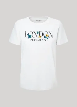 Women Pepe Jeans Logo Print T-Shirt