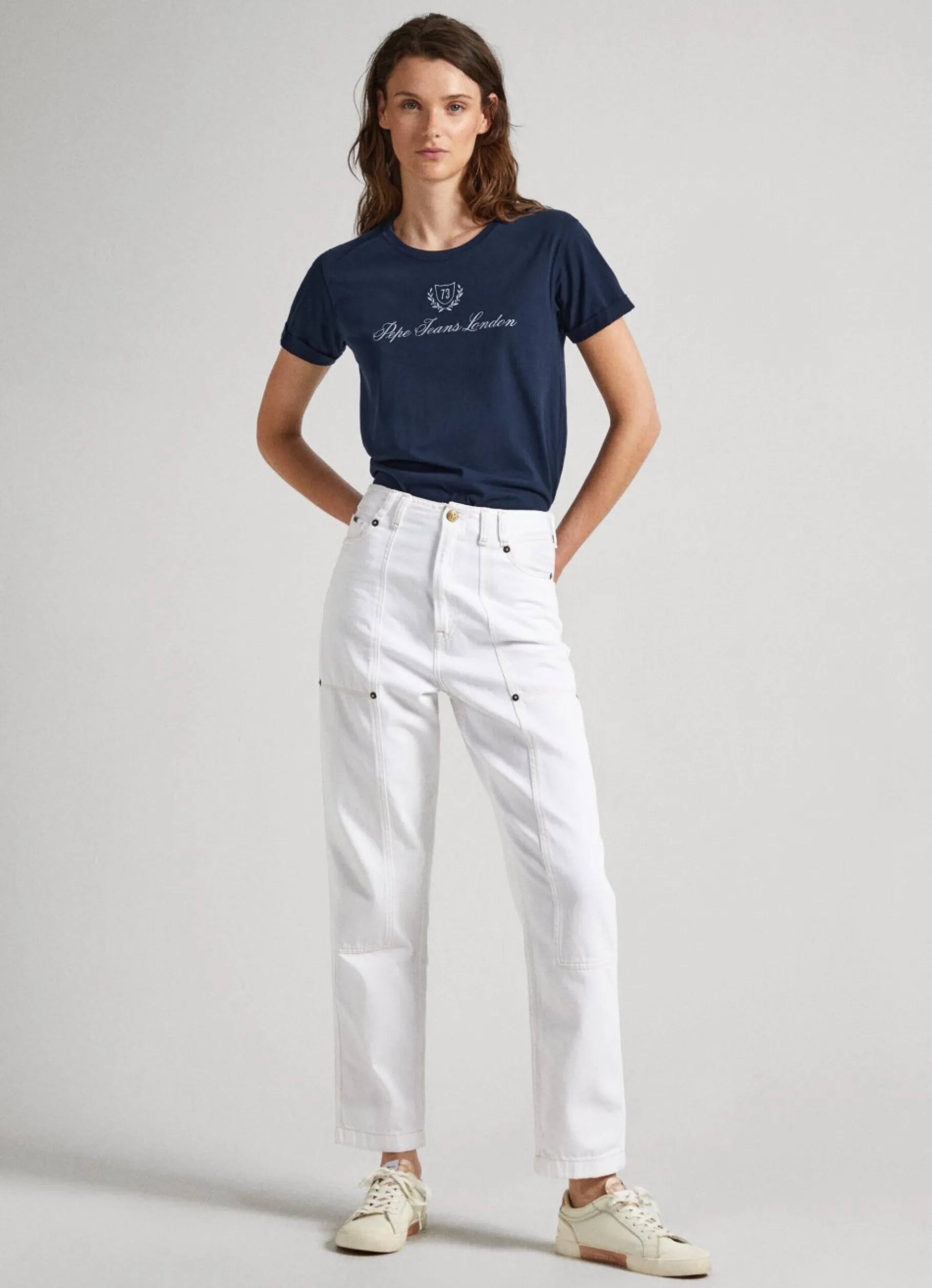 Women Pepe Jeans Logo Print T-Shirt