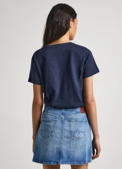 Women Pepe Jeans Logo Print T-Shirt