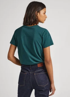 Women Pepe Jeans Logo Print T-Shirt