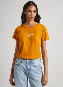 Women Pepe Jeans Logo Print T-Shirt