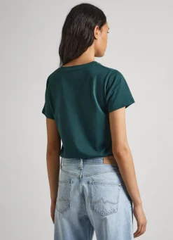 Women Pepe Jeans Logo Print T-Shirt
