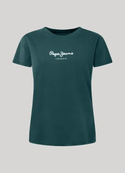 Women Pepe Jeans Logo Print T-Shirt