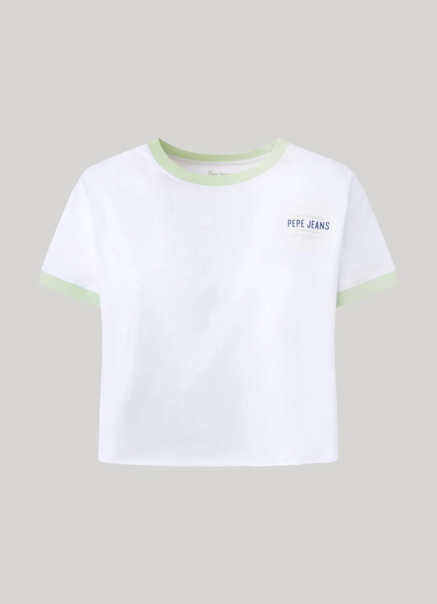 Women Pepe Jeans Logo Printed Cropped Fit T-Shirt