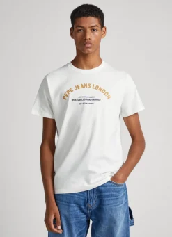 Men Pepe Jeans Logo Printed T-Shirt