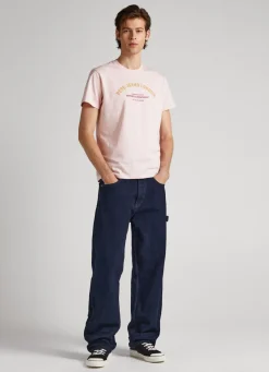 Men Pepe Jeans Logo Printed T-Shirt