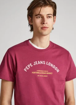 Men Pepe Jeans Logo Printed T-Shirt