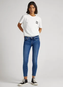 Women Pepe Jeans Lola Skinny Fit Mid-Rise Jeans