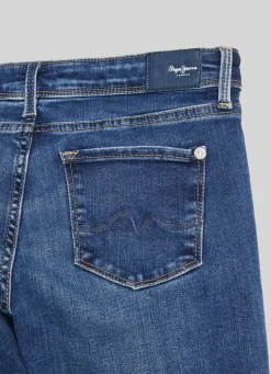 Women Pepe Jeans Lola Skinny Fit Mid-Rise Jeans