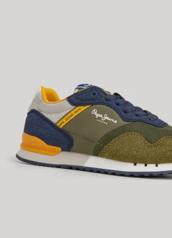 Boy Pepe Jeans London Forest Running Shoes