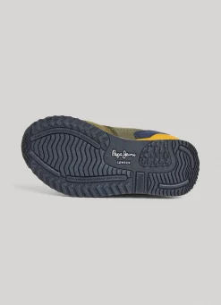 Boy Pepe Jeans London Forest Running Shoes