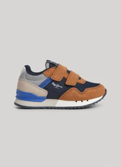 Boy Pepe Jeans London Forest Running Shoes