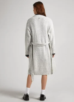 Women Pepe Jeans Long Cardigan With Belt