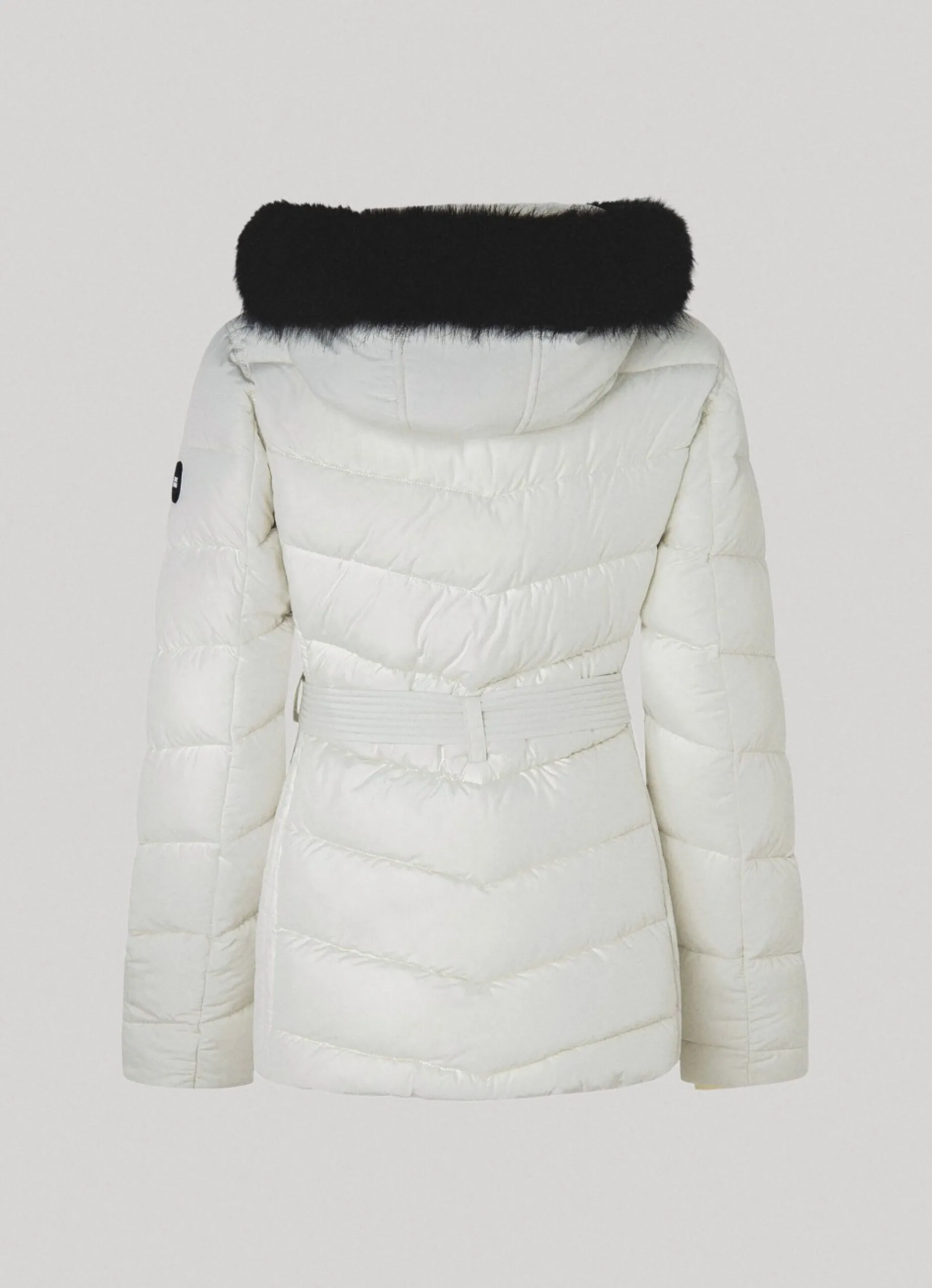 Women Pepe Jeans Long Quilted Puffer Jacket