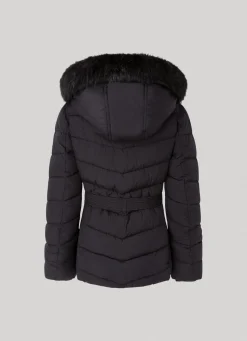 Women Pepe Jeans Long Quilted Puffer Jacket