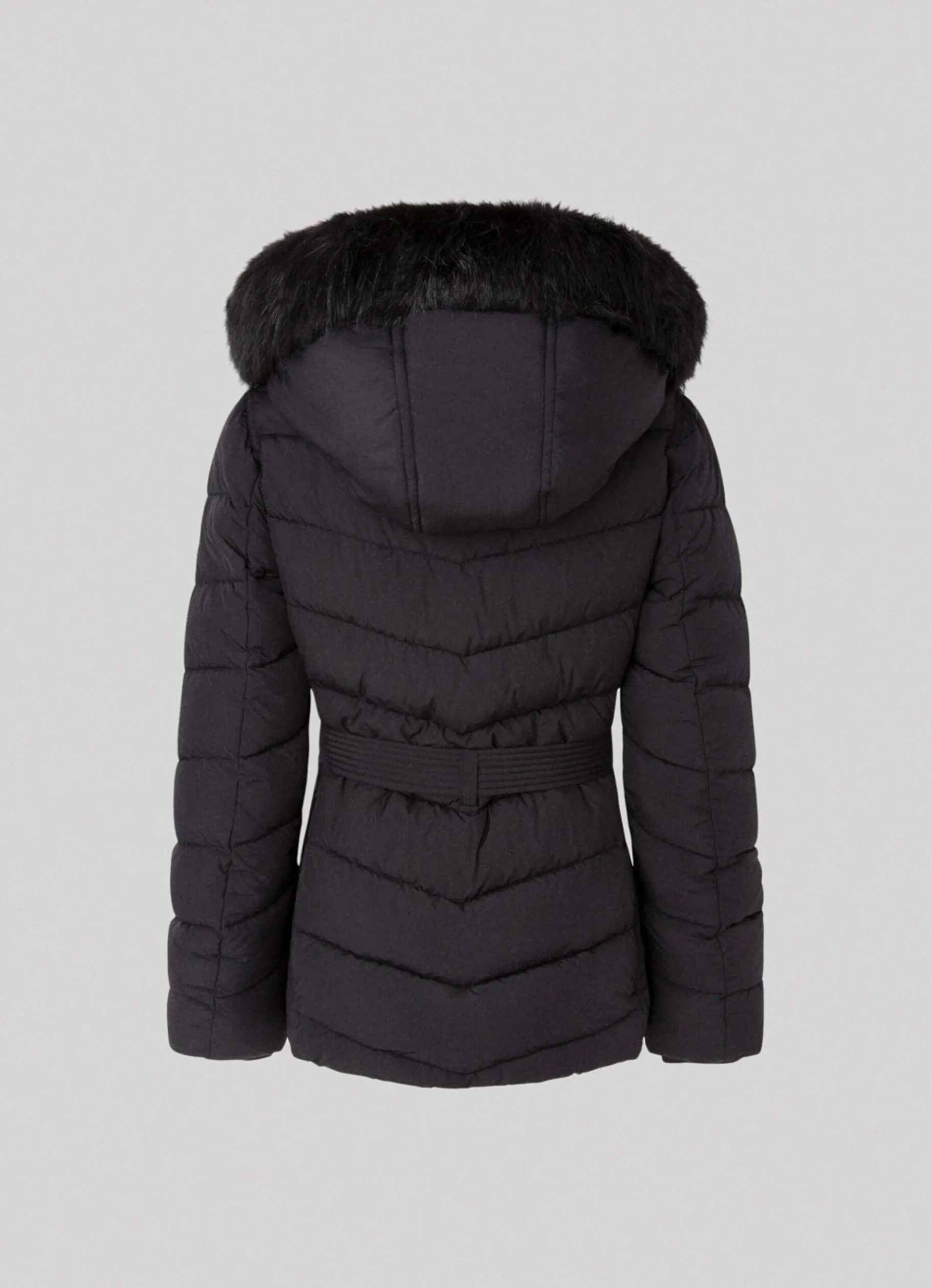 Women Pepe Jeans Long Quilted Puffer Jacket