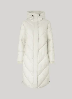 Women Pepe Jeans Long Quilted Puffer Jacket