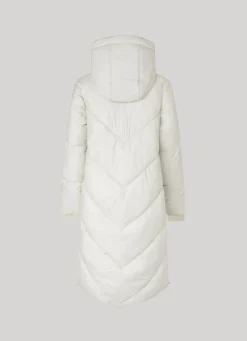 Women Pepe Jeans Long Quilted Puffer Jacket