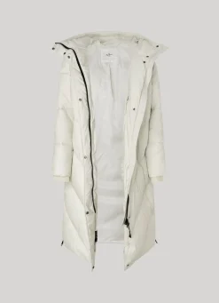 Women Pepe Jeans Long Quilted Puffer Jacket