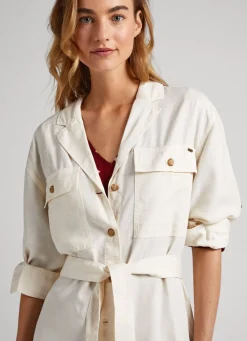 Women Pepe Jeans Long Relaxed Fit Overshirt