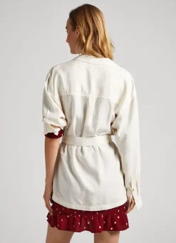 Women Pepe Jeans Long Relaxed Fit Overshirt