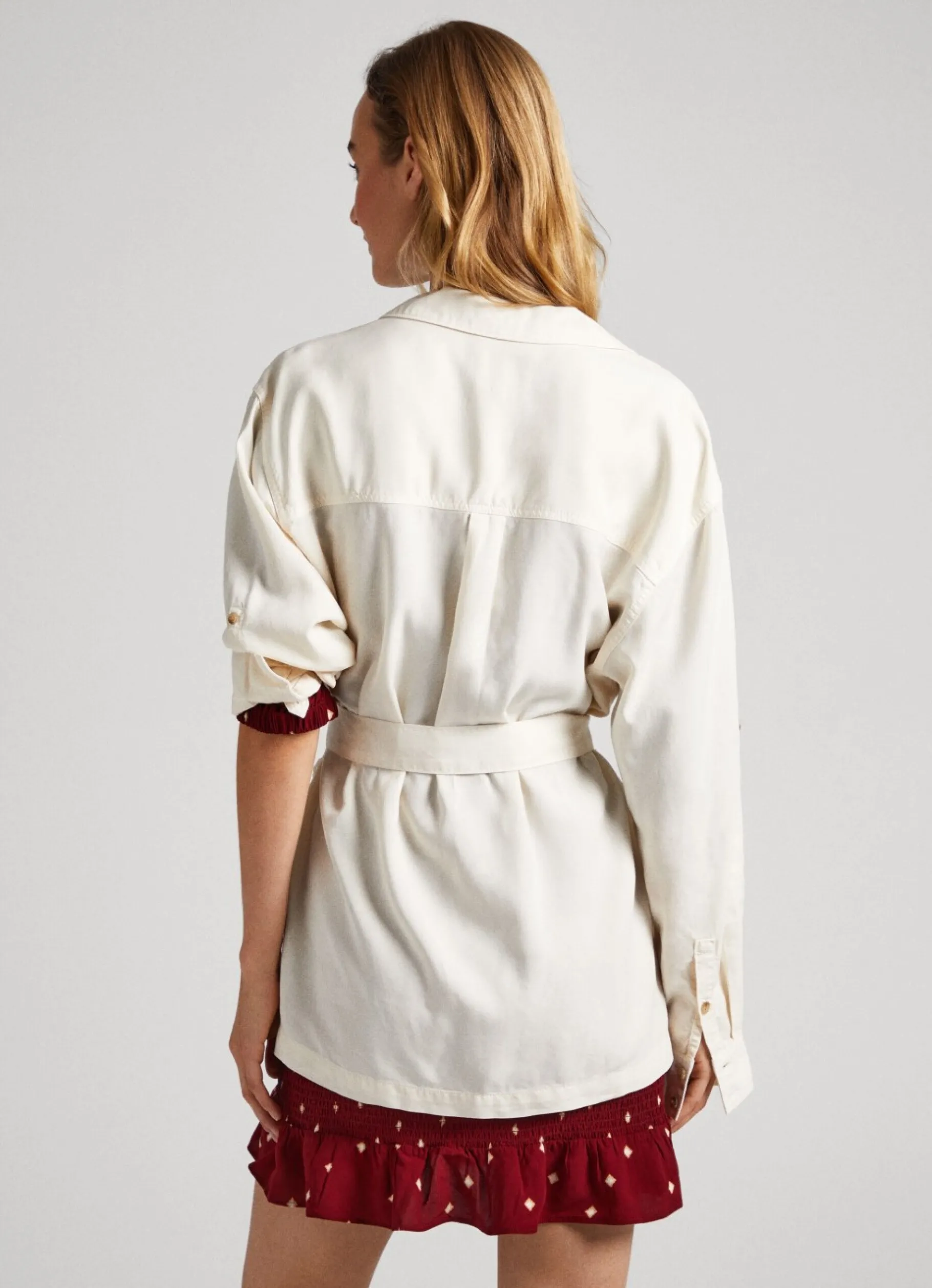 Women Pepe Jeans Long Relaxed Fit Overshirt