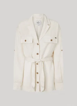 Women Pepe Jeans Long Relaxed Fit Overshirt