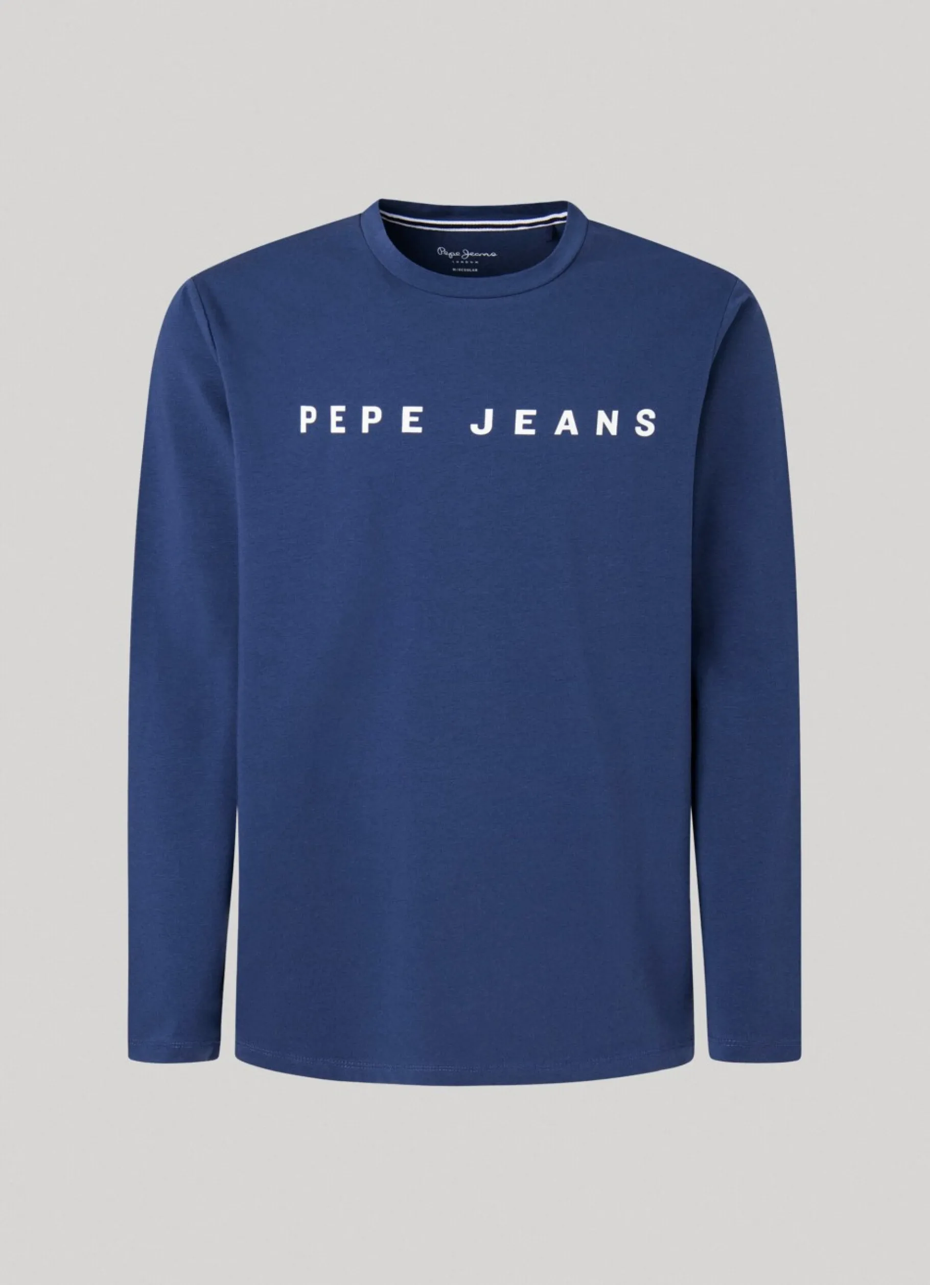 Men Pepe Jeans Long Sleeve Cotton Jersey Shirt