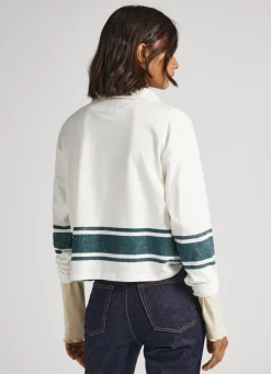 Women Pepe Jeans Long Sleeve Polo Shirt