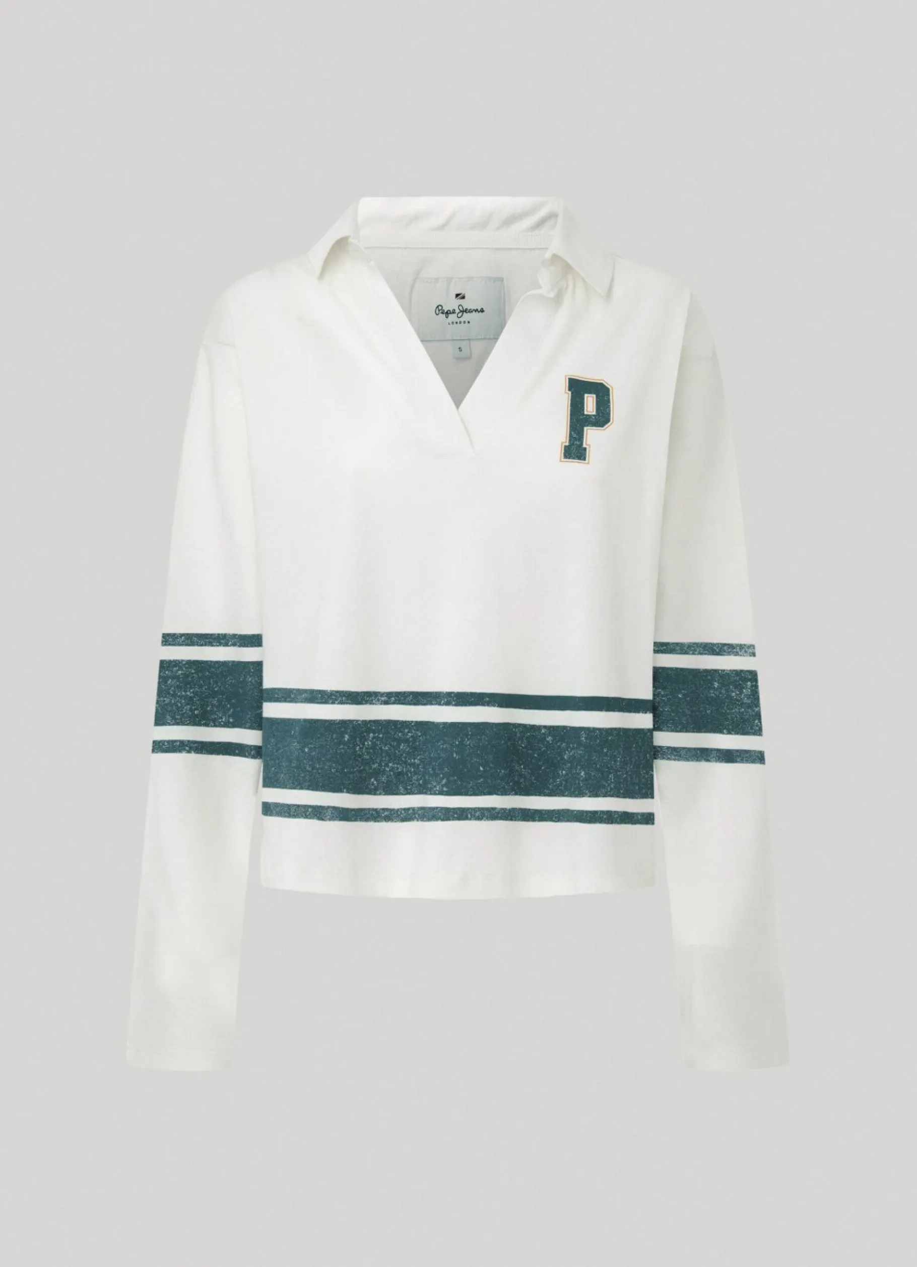 Women Pepe Jeans Long Sleeve Polo Shirt