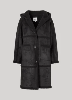 Women Pepe Jeans Long Suedette Jacket